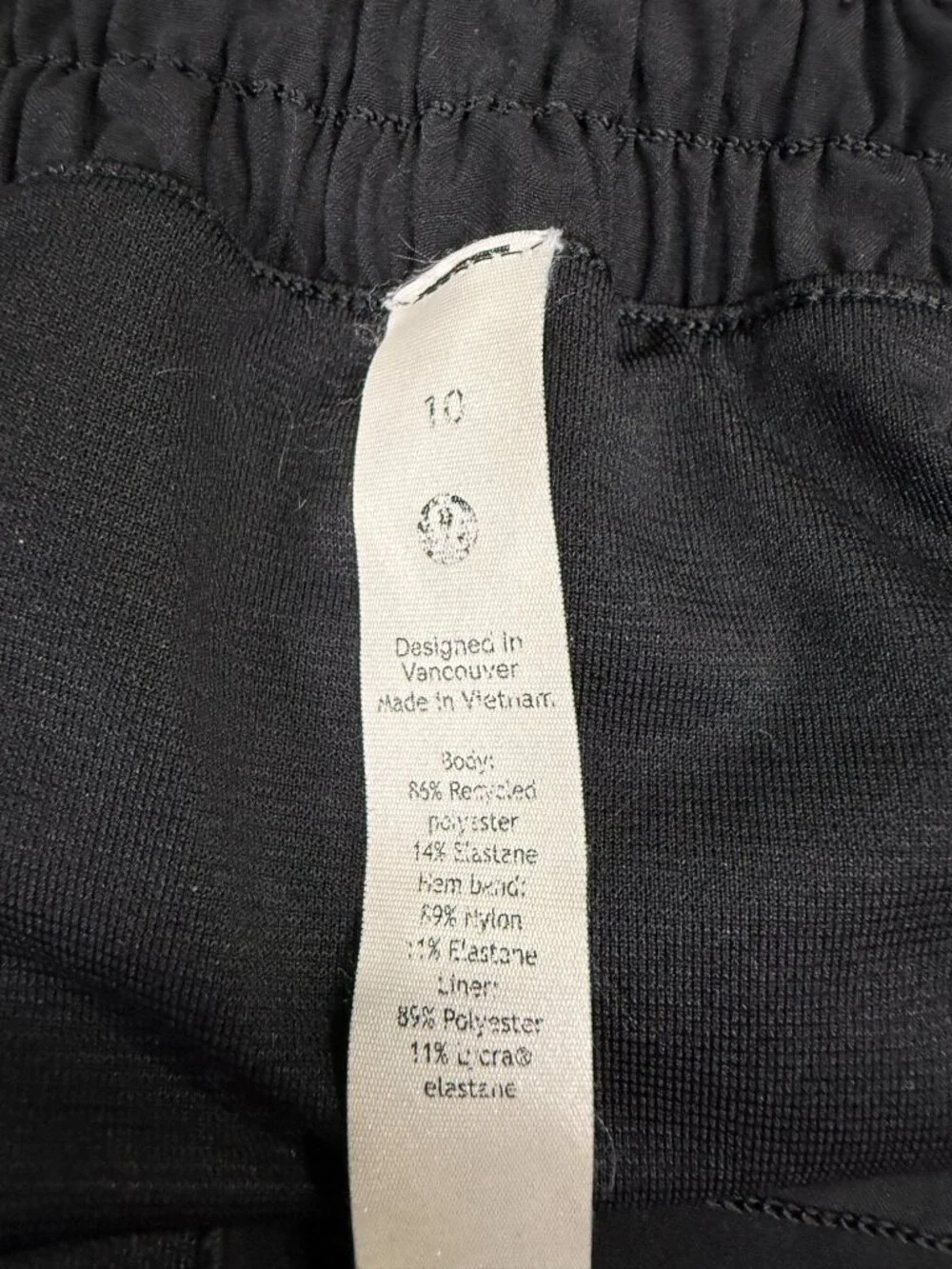 Lululemon Black Rose Gold Logo Hotty Hot High Rise 4